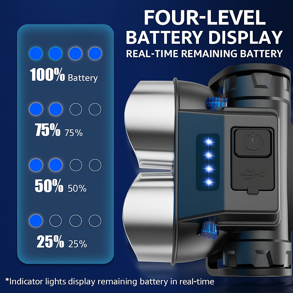 Torcia da Bicicletta Ricaricabile Super Luminosa