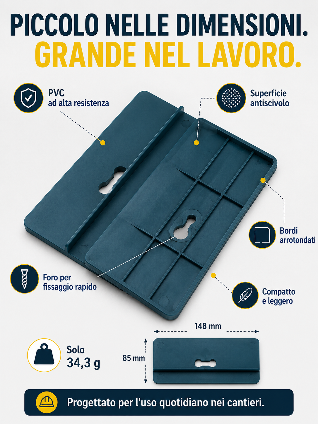 Accessorio di supporto per montaggio cartongesso