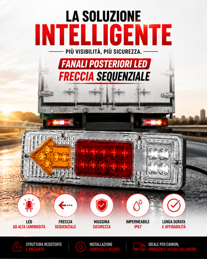 Fanale Posteriore LED Multifunzione per Trailer e Camion