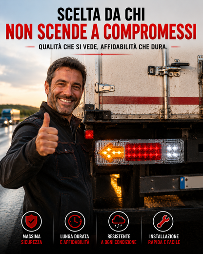 Fanale Posteriore LED Multifunzione per Trailer e Camion