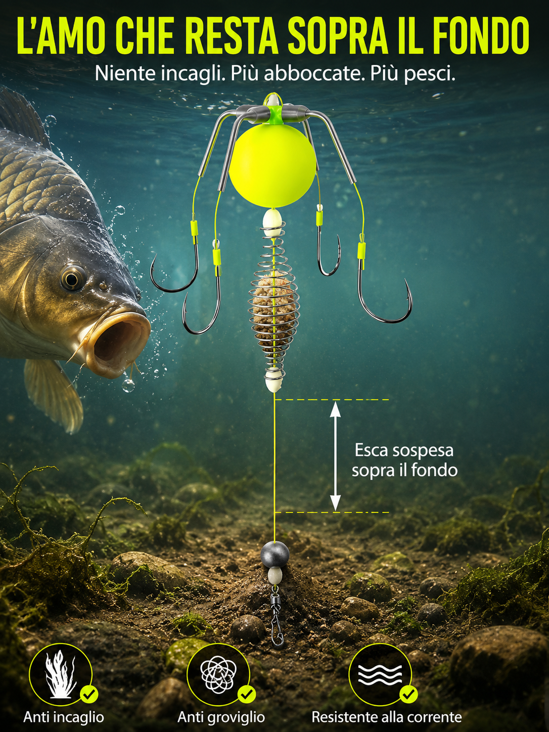 Rig Anti-Groviglio per Acque Correnti 🐠🐠🐠