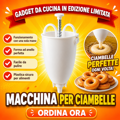 Attrezzo manuale per fare donut