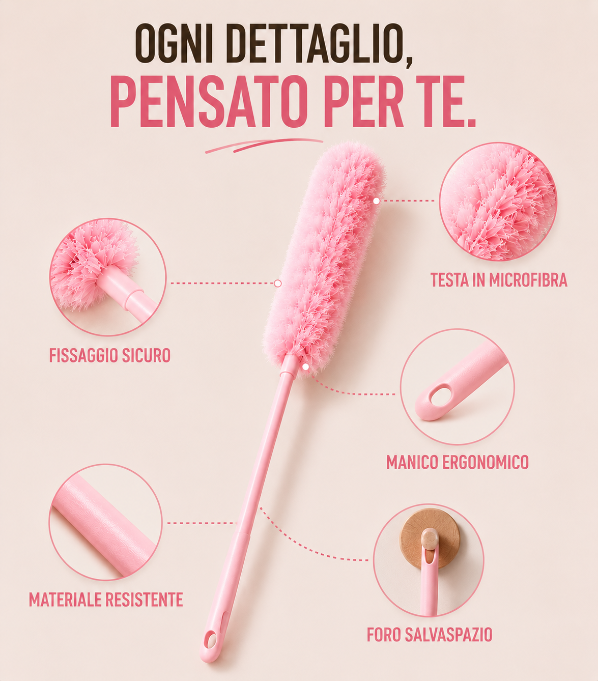 Spazzola Elettrostatica Antipolvere
