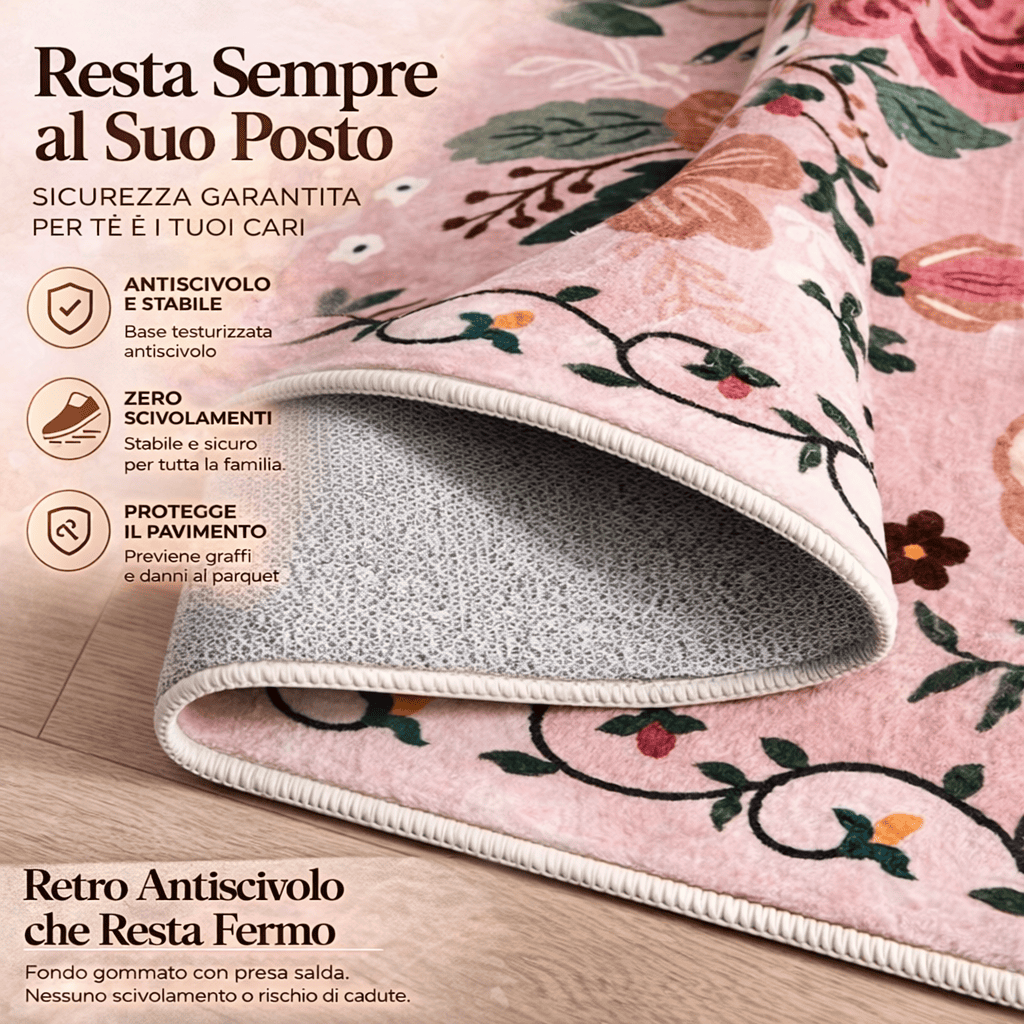 Tappeto con Motivo Floreale