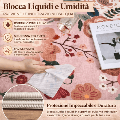 Tappeto con Motivo Floreale