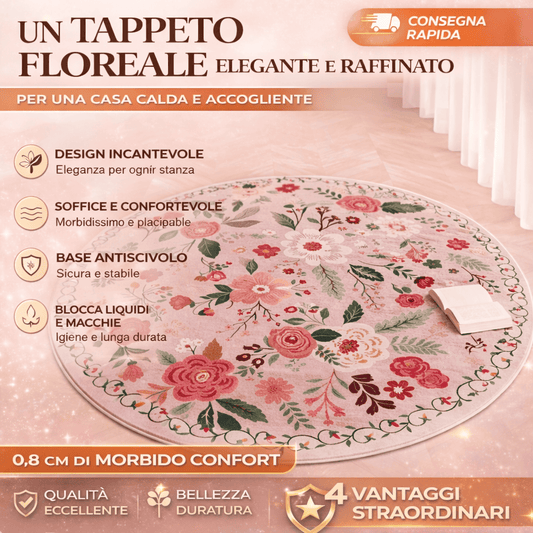 Tappeto con Motivo Floreale
