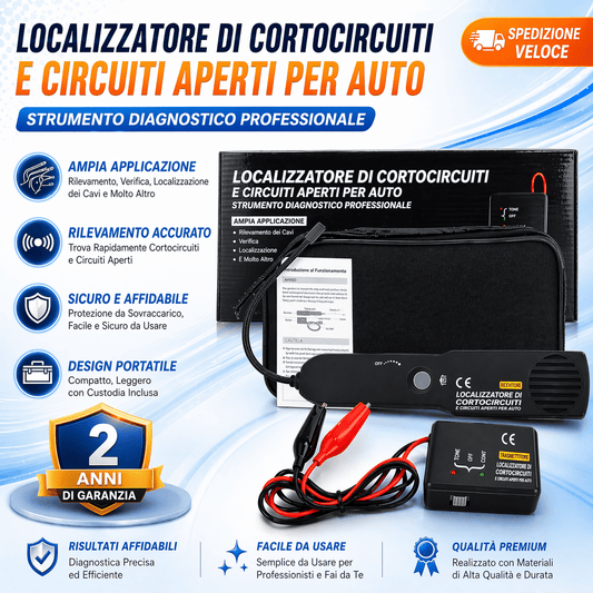 Rilevatore di Circuiti Aperti e Cortocircuiti per Auto