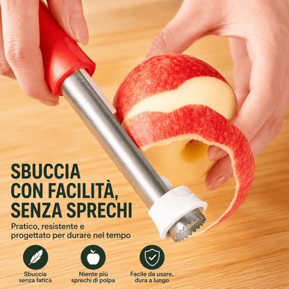Sbucciatore e affettatore per frutta 2 in 1