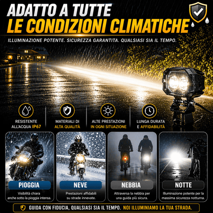 Faro a doppia lente per auto