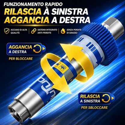 Punta per Grasso con Bloccaggio