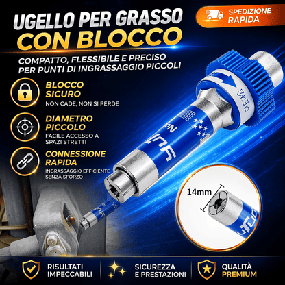 Punta per Grasso con Bloccaggio
