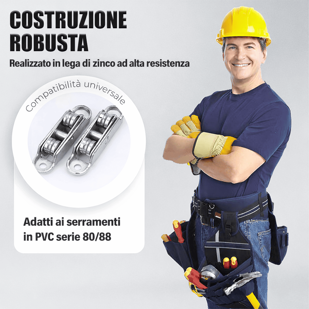 Carrucola in lega di zinco 80/88