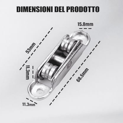 Carrucola in lega di zinco 80/88