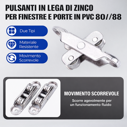 Carrucola in lega di zinco 80/88