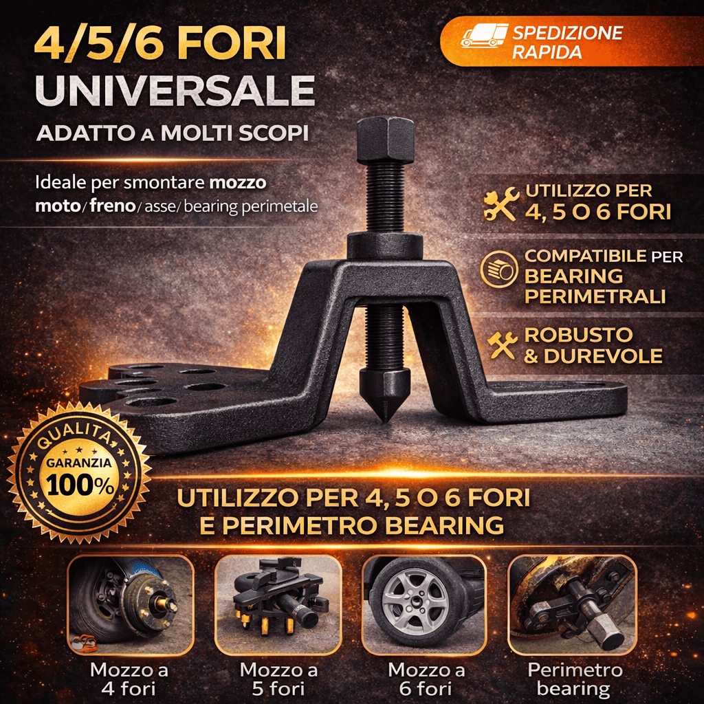 Estrattore per tamburi dei freni in metallo