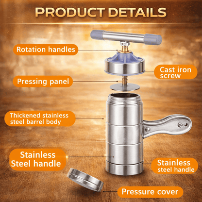 Macchina Manuale per Pasta in Acciaio Inossidabile