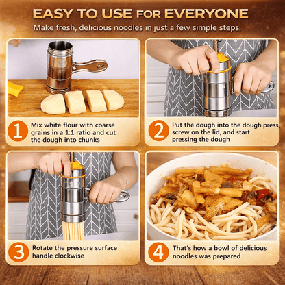 Macchina Manuale per Pasta in Acciaio Inossidabile