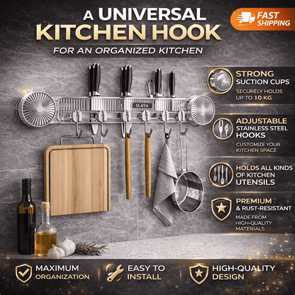 Gancio da parete a ventosa sottovuoto