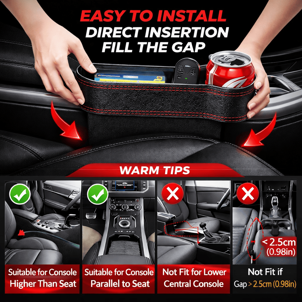 Organizzatore di Lusso per Fessura del Sedile