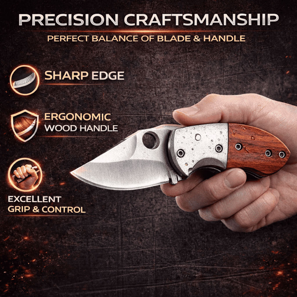 Coltello Pieghevole in Acciaio Inossidabile