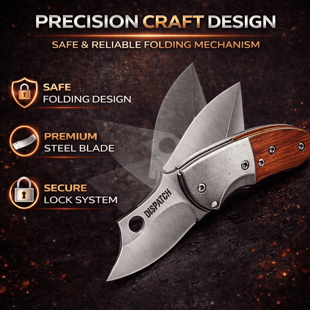 Coltello Pieghevole in Acciaio Inossidabile