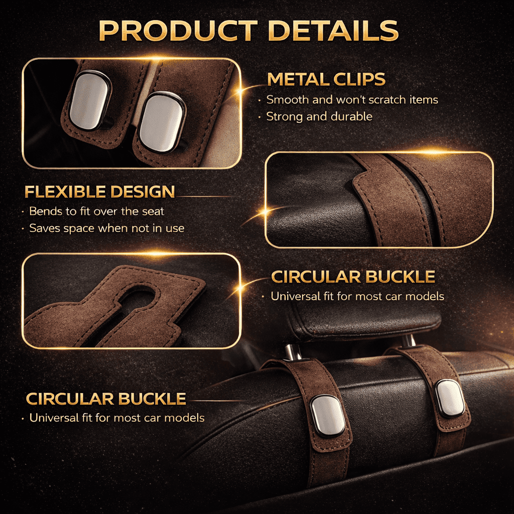 Gancio per Sedile Posteriore dell’Auto