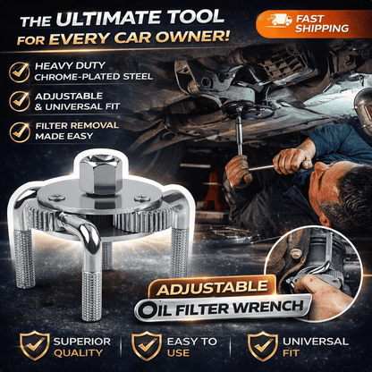 Chiave regolabile a 3 griffe per filtro dell’olio