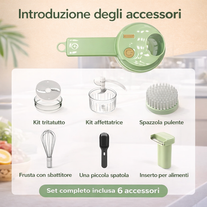 Tagliaverdure Elettrico Multifunzione Compatto