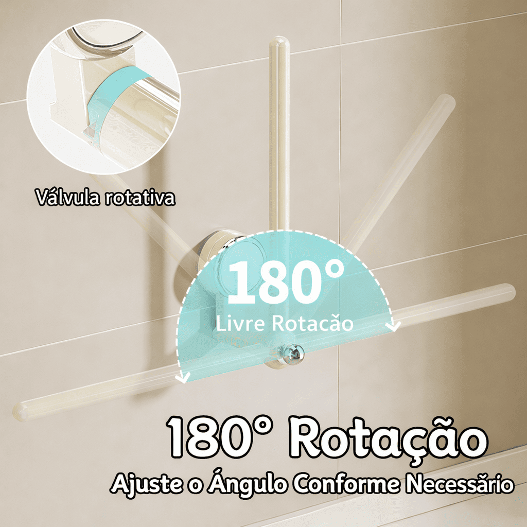 Asta appendiabiti multifunzione a ventosa