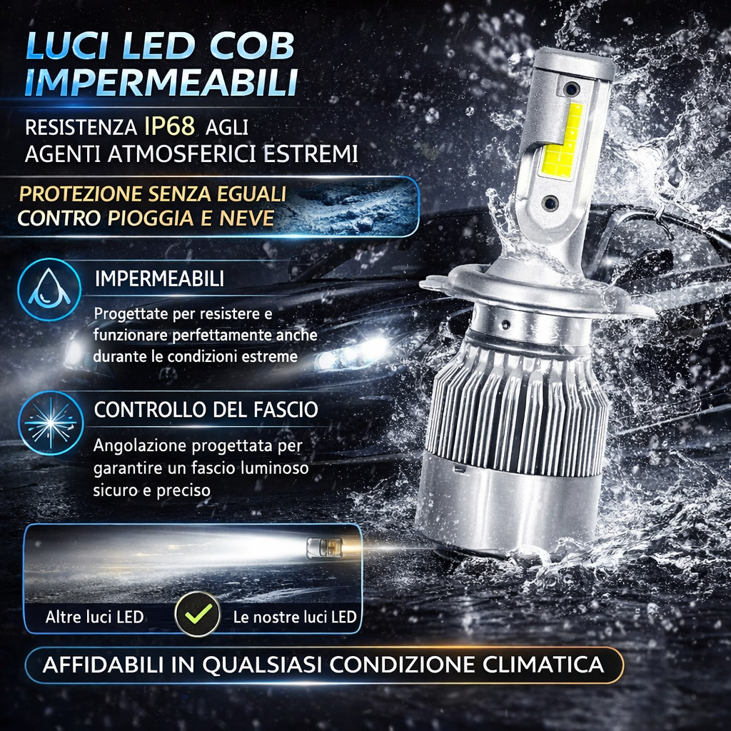 Set di lampadine a LED per fari dell’auto