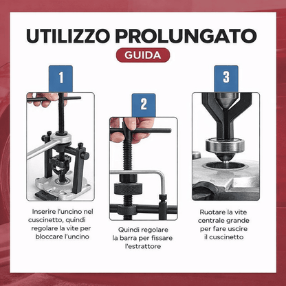 Separatore per cuscinetti a 3 griffe