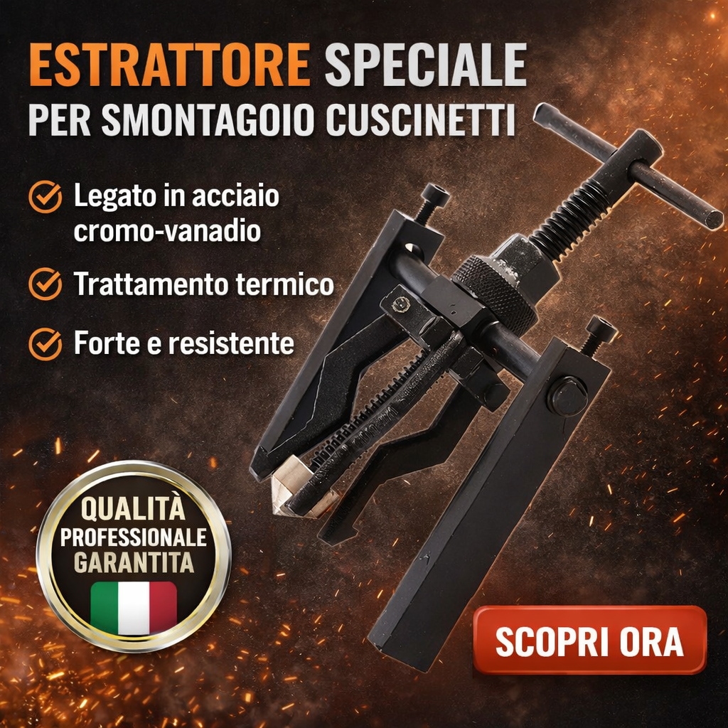 Estrattore a Tre Bracci per Cuscinetti