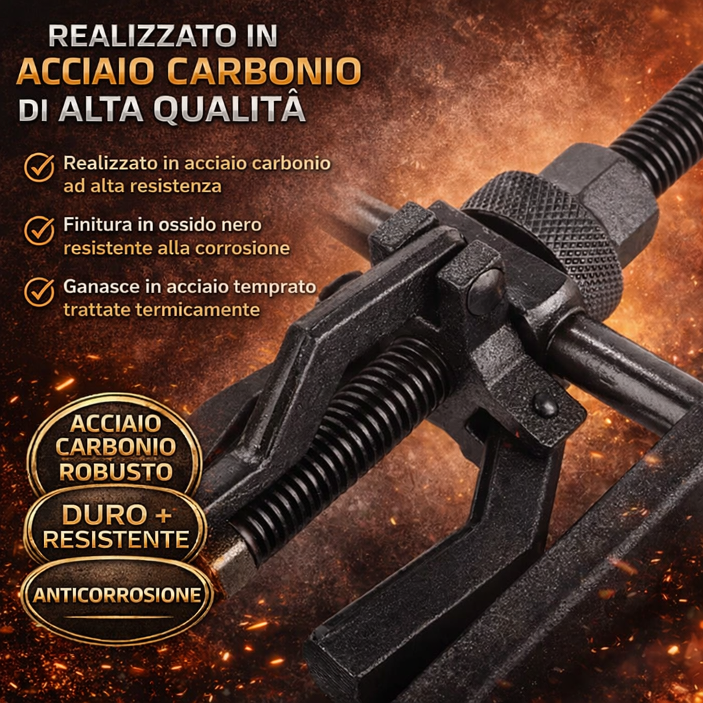 Estrattore a Tre Bracci per Cuscinetti