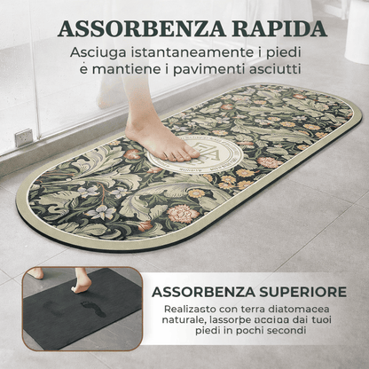 Tappetino da bagno ovale super assorbente antiscivolo