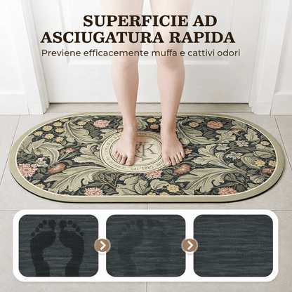 Tappetino da bagno ovale super assorbente antiscivolo