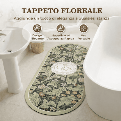 Tappetino da bagno ovale super assorbente antiscivolo