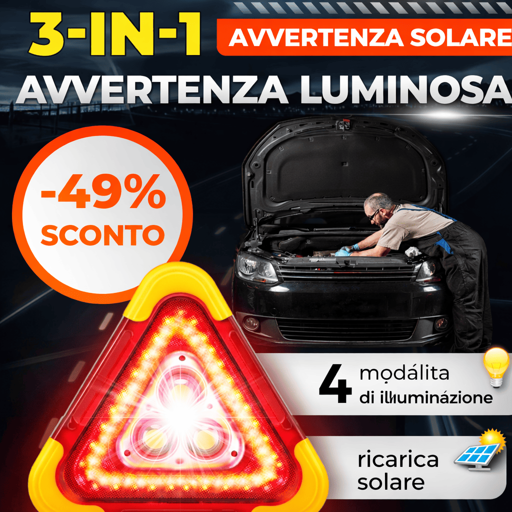 Luce di avvertimento per fermo di emergenza