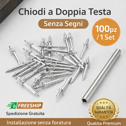 Chiodi a Doppia Testa Senza Segni