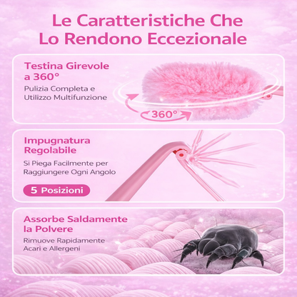 Spazzola antipolvere elettrostatica