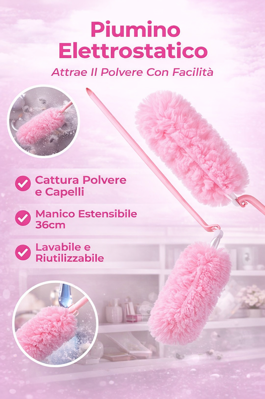 Spazzola antipolvere elettrostatica