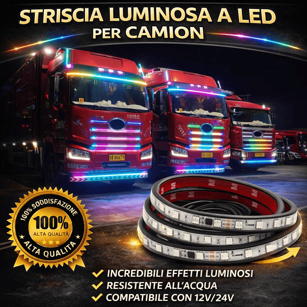 Striscia luminosa a LED per camion
