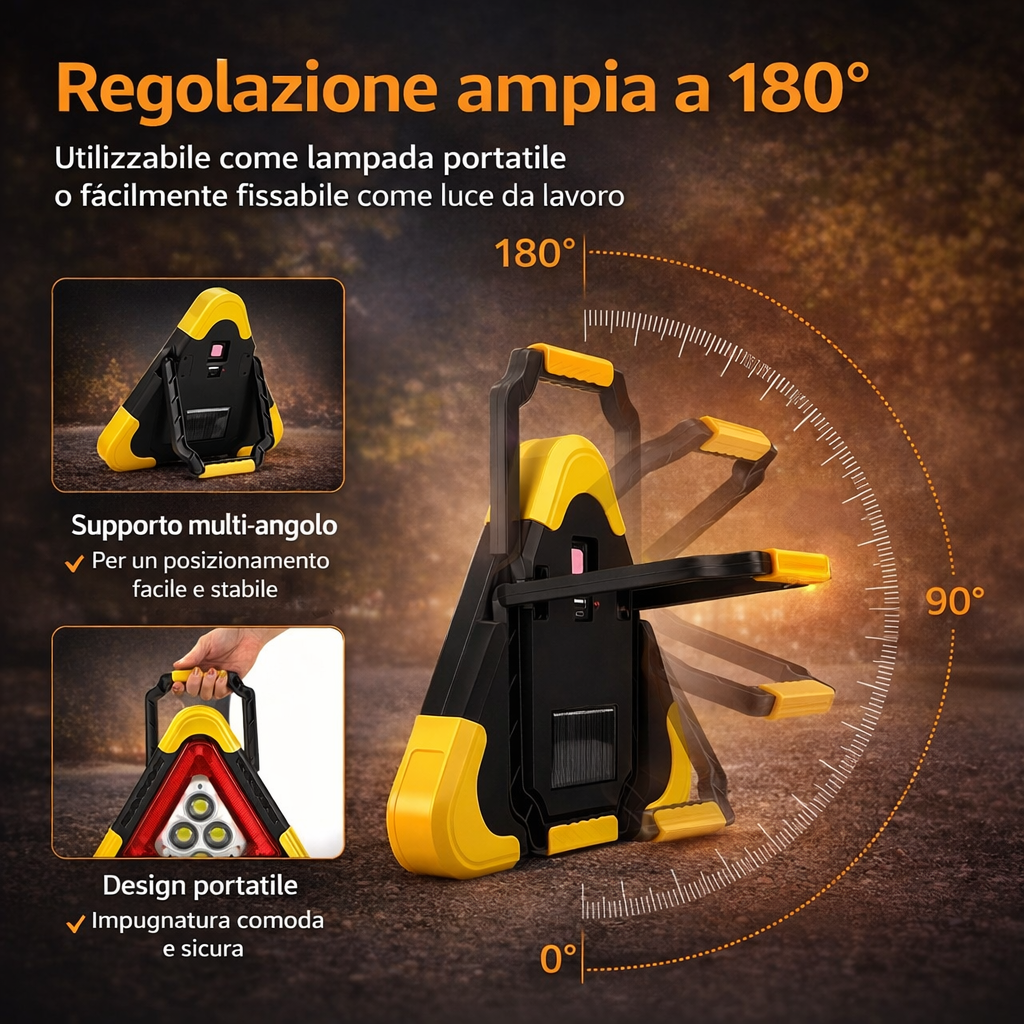 Luce di emergenza a energia solare