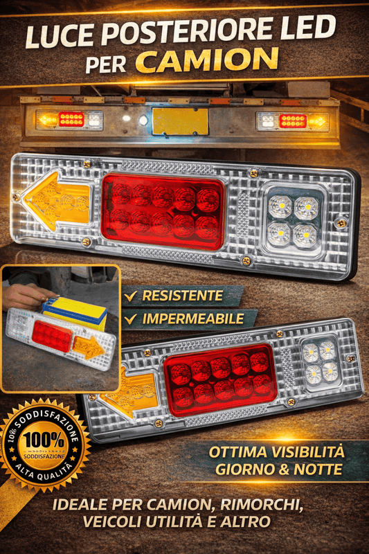 Fanale posteriore a LED per camion
