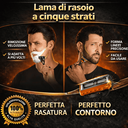 Lama di rasoio a cinque strati