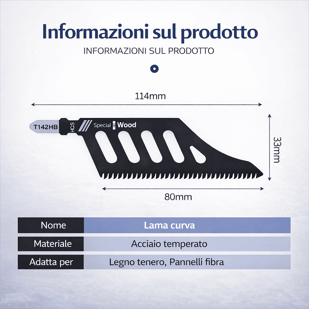 Lama per Seghetto Alternativo a Taglio Piatto