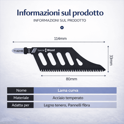 Lama per Seghetto Alternativo a Taglio Piatto