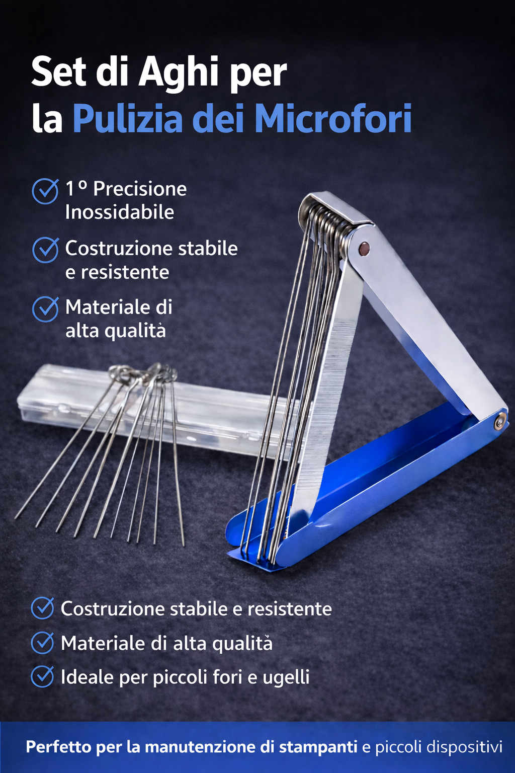 Set di Aghi per la Pulizia dei Microfori