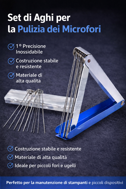 Set di Aghi per la Pulizia dei Microfori