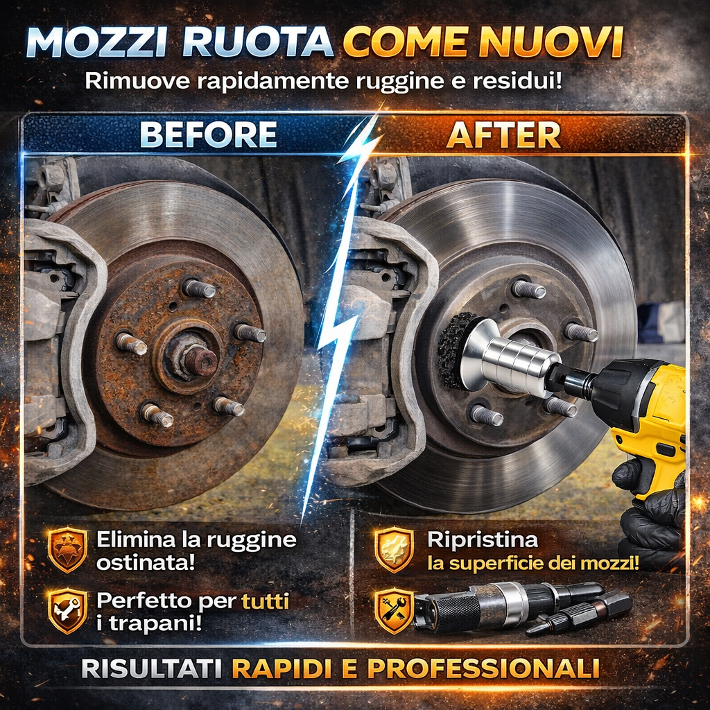 Strumento Rimuovi Ruggine per Mozzi Ruota