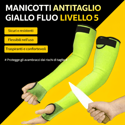 Manicotti antitaglio per un lavoro sicuro
